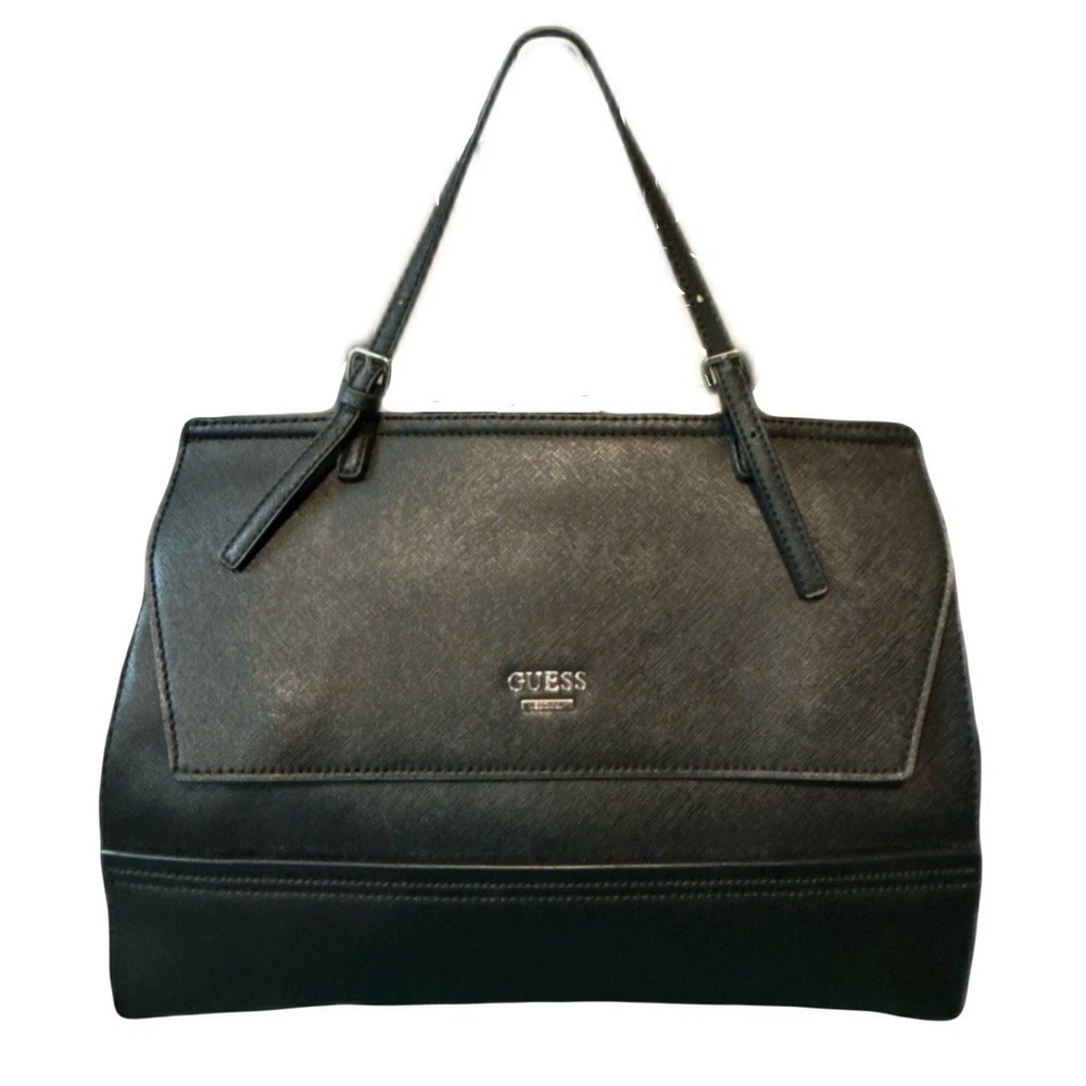 Guess Elegant Black Satchel Bag